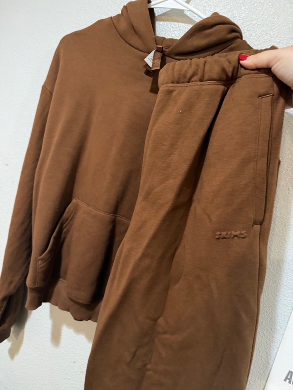 SKIMS brown sweat set